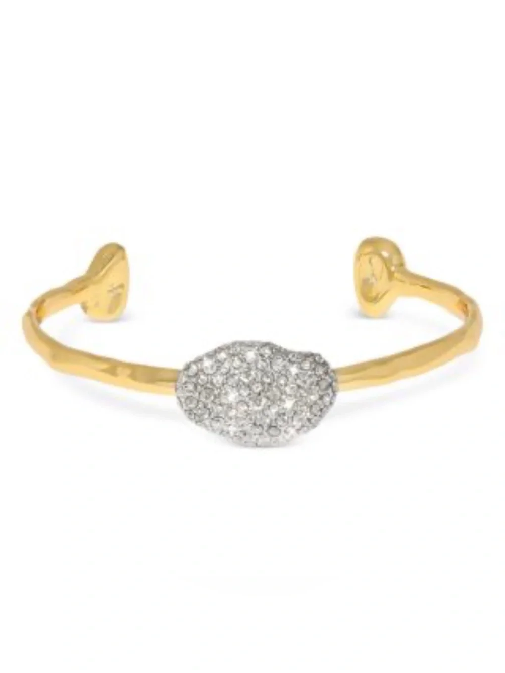 Alexis Bittar Solanales Crystal Pebble Skinny Cuff Bracelet